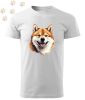 Shiba inu (14) mintás Férfi-unisex póló - Több színben