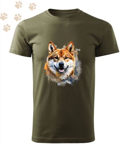 Shiba Inu (15) mintás Férfi-unisex póló - Több színben