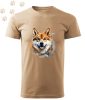 Shiba Inu (15) mintás Férfi-unisex póló - Több színben