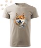 Shiba Inu (15) mintás Férfi-unisex póló - Több színben