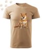 Shiba Inu (18) mintás Férfi-unisex póló - Több színben