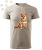 Shiba Inu (18) mintás Férfi-unisex póló - Több színben