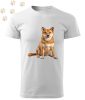 Shiba Inu (18) mintás Férfi-unisex póló - Több színben