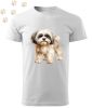 Shih Tzu (01) mintás Férfi-unisex póló - Több színben