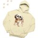 Shih Tzu (01) mintás kapucnis pulóver - Több színben