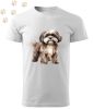 Shih Tzu (03) mintás Férfi-unisex póló - Több színben