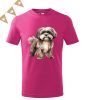 Shih Tzu (03) mintás Gyerek póló - Több színben