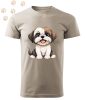 Shih Tzu (04) mintás Férfi-unisex póló - Több színben