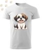 Shih Tzu (04) mintás Férfi-unisex póló - Több színben