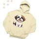 Shih Tzu (04) mintás kapucnis pulóver - Több színben