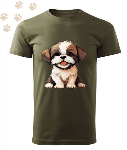 Shih Tzu (05) mintás Férfi-unisex póló - Több színben