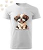 Shih Tzu (05) mintás Férfi-unisex póló - Több színben