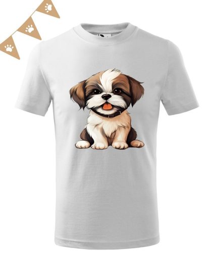 Shih Tzu (05) mintás Gyerek póló - Több színben