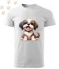 Shih Tzu (06) mintás Férfi-unisex póló - Több színben