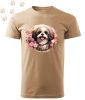 Shih tzu (07) mintás Férfi-unisex póló - Több színben