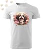 Shih tzu (07) mintás Férfi-unisex póló - Több színben