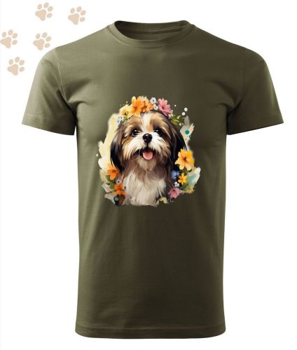 Shih Tzu (08) mintás Férfi-unisex póló - Több színben