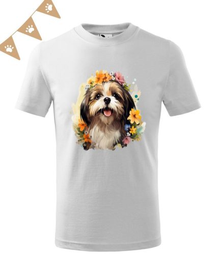 Shih Tzu (08) mintás Gyerek póló - Több színben