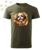 Shih tzu (09) mintás Férfi-unisex póló - Több színben