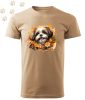 Shih tzu (09) mintás Férfi-unisex póló - Több színben