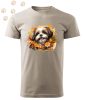 Shih tzu (09) mintás Férfi-unisex póló - Több színben