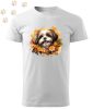 Shih tzu (09) mintás Férfi-unisex póló - Több színben