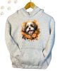 Shih Tzu (09) mintás kapucnis pulóver - Több színben