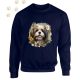 Shih Tzu (11) mintás kereknyakú pulóver - Több színben