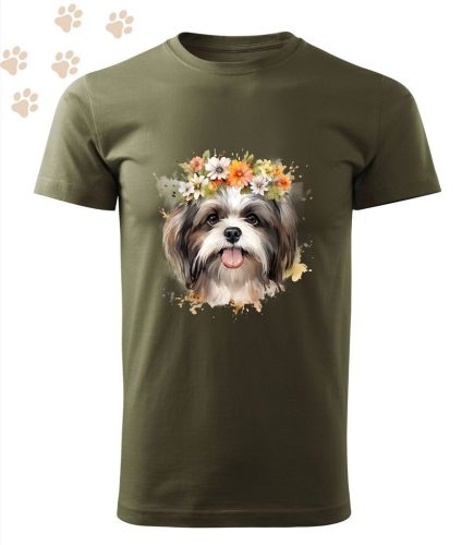 Shih Tzu (13) mintás Férfi-unisex póló - Több színben