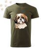 Shih Tzu (15) mintás Férfi-unisex póló - Több színben