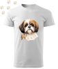 Shih Tzu (15) mintás Férfi-unisex póló - Több színben