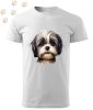 Shih Tzu (17) mintás Férfi-unisex póló - Több színben