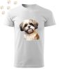 Shih Tzu (19) mintás Férfi-unisex póló - Több színben