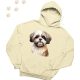 Shih Tzu (19) mintás kapucnis pulóver - Több színben