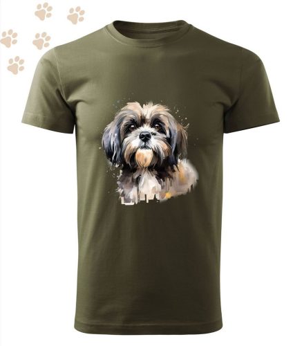 Shih Tzu (21) mintás Férfi-unisex póló - Több színben