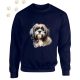 Shih Tzu (21) mintás kereknyakú pulóver - Több színben