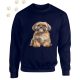 Shih Tzu (25) mintás kereknyakú pulóver - Több színben
