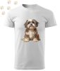 Shih Tzu (26) mintás Férfi-unisex póló - Több színben