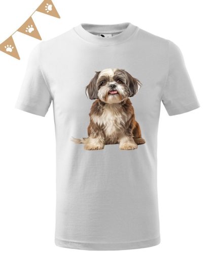 Shih Tzu (26) mintás Gyerek póló - Több színben