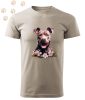 Staffordshire Terrier (03) mintás Férfi-unisex póló - Több színben