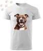 Staffordshire Terrier (11) mintás Férfi-unisex póló - Több színben