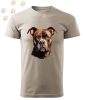 Staffordshire Terrier (13) mintás Férfi-unisex póló - Több színben