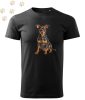 Törpe Pinscher (05) mintás Férfi-unisex póló - Több színben