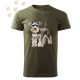 Törpe Schnauzer (03) mintás Férfi-unisex póló - Több színben
