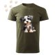 Törpe Schnauzer (06) mintás Férfi-unisex póló - Több színben