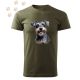 Törpe schnauzer (17) mintás Férfi-unisex póló - Több színben