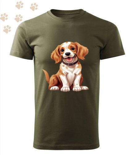 Welsh Springer Spániel (01) mintás Férfi-unisex póló - Több színben