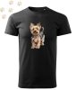 Yorkshire Terrier (03) mintás Férfi-unisex póló - Több színben