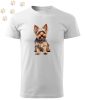 Yorkshire Terrier (06) mintás Férfi-unisex póló - Több színben