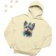 Yorkshire Terrier (08) mintás kapucnis pulóver - Több színben